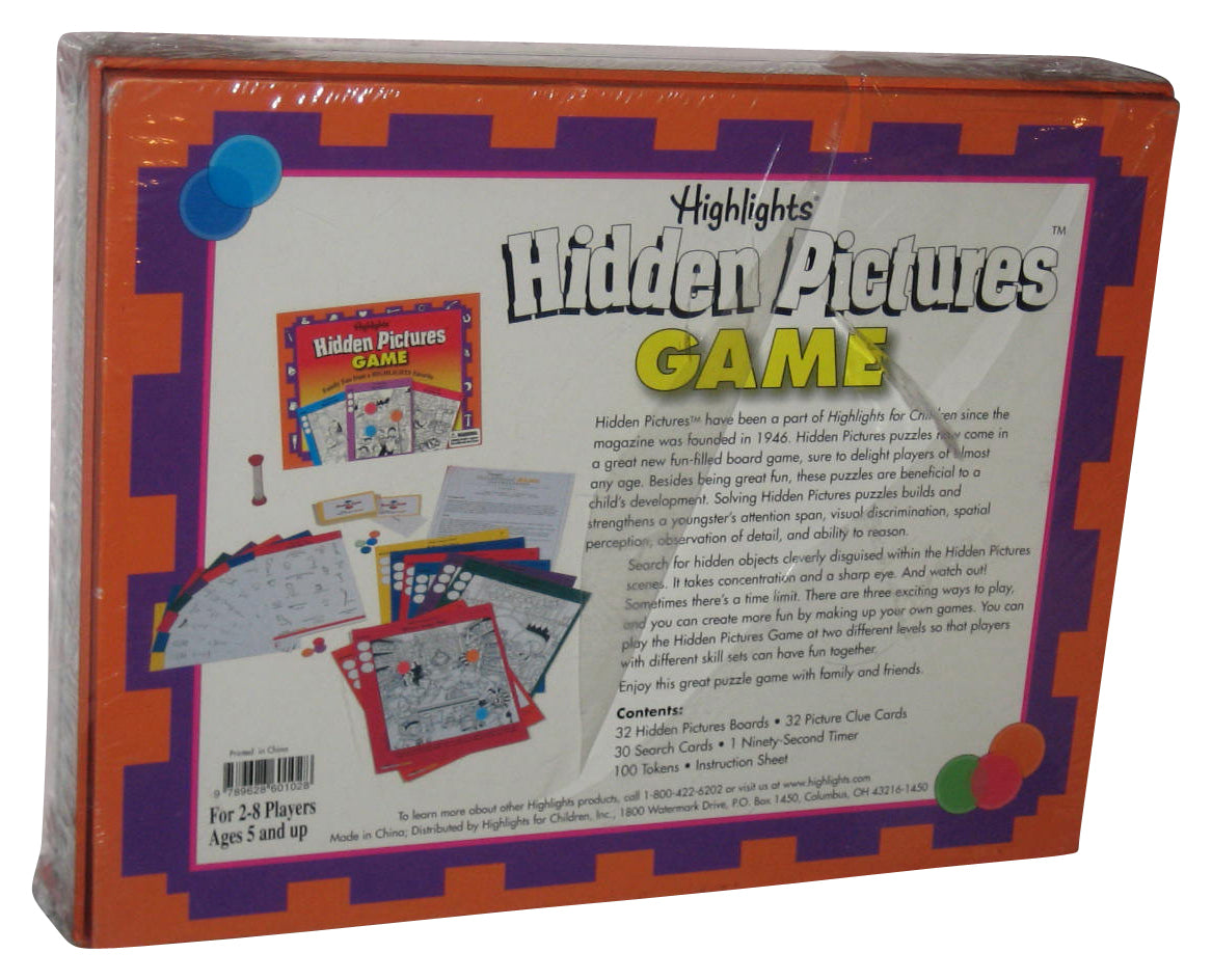 Highlights Hidden Pictures Children Kids Game - (Back Plastic Has Tear)