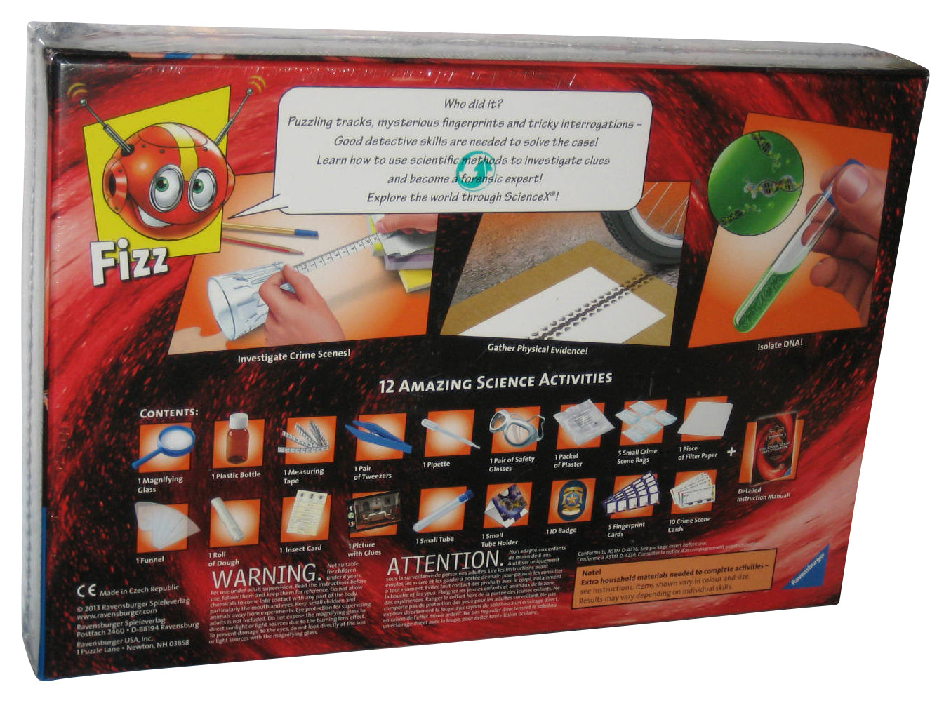 Ravensburger Science X CSI Crime Scene Investigation Activity Kit