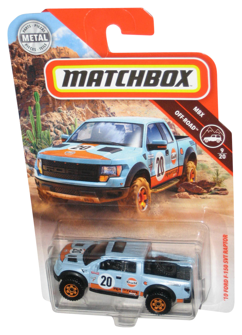 Matchbox MBX Off-Road 9/20 (2018) Blue '10 Ford F-150 SVT Raptor Toy Truck 96/125