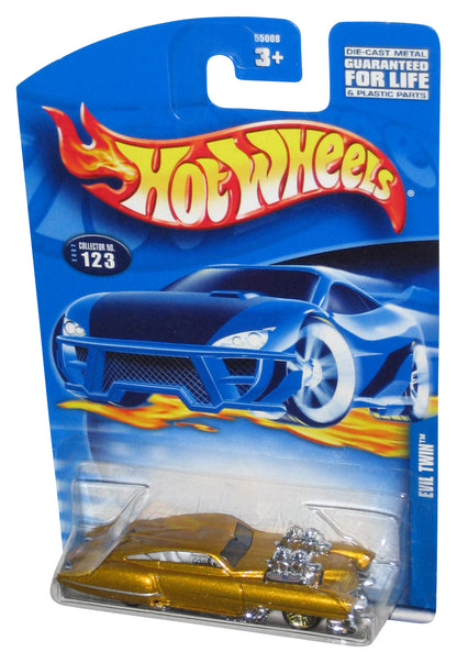 Hot Wheels Evil Twin (2002) Mattel Die-Cast Gold Toy Car #123