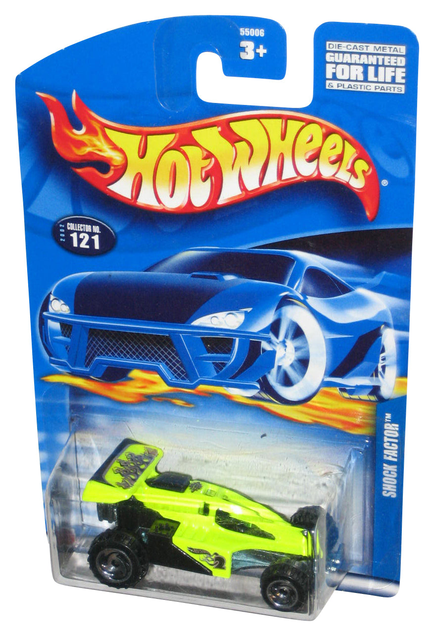 Hot Wheels Shock Factor (2002) Neon Yellow Collector Toy Car #121