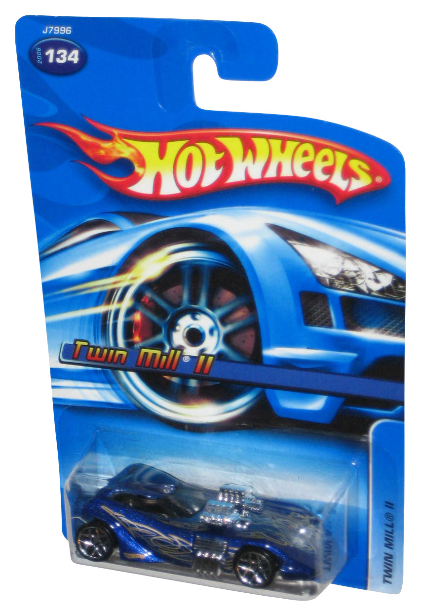 Hot Wheels Twin Mill II (2006) Mattel Blue Toy Car #134