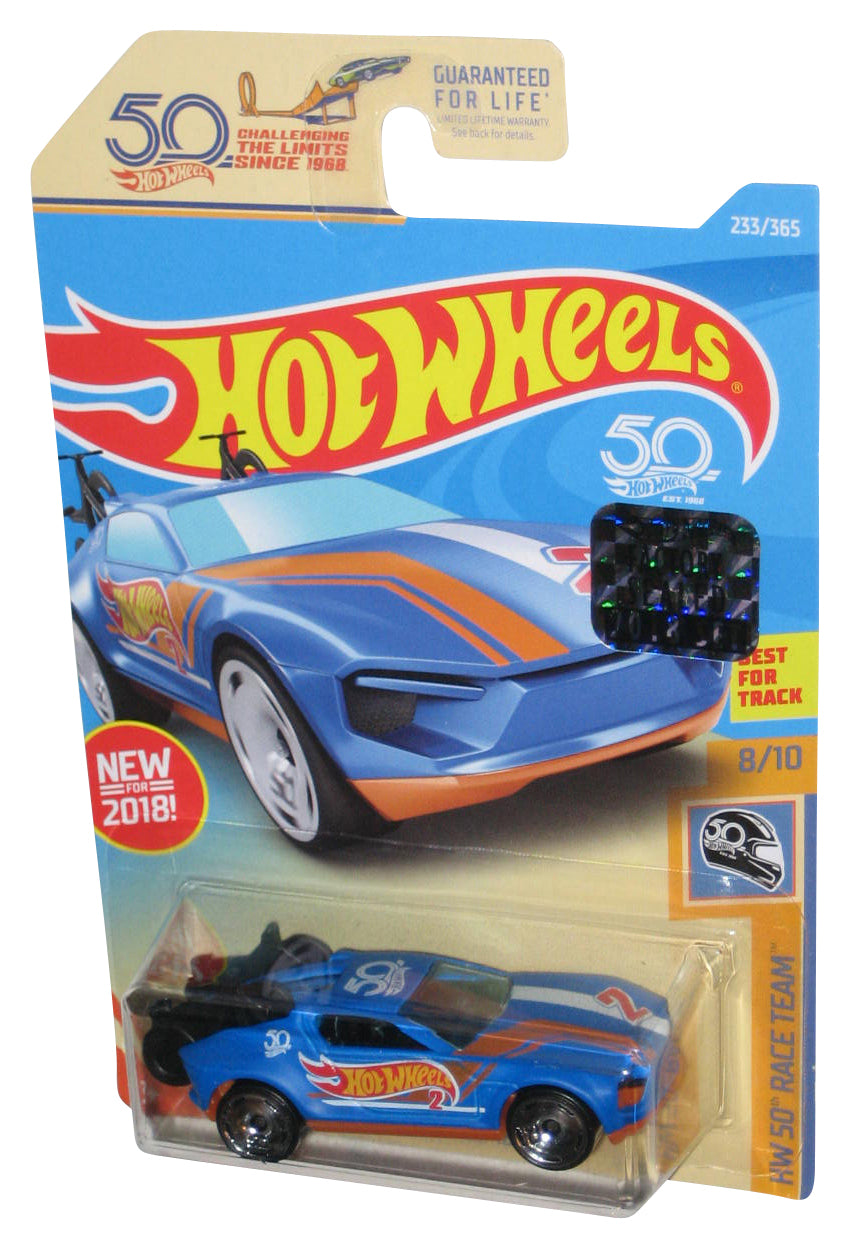 Hot Wheels HW 50 Race Team 8/10 (2017) Blue Rise 'N Climb Car 233/365 - (Factory Sealed Sticker)