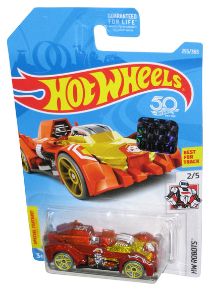 Hot Wheels HW Robots 2/5 (2017) Orange Turbot Toy Car 255/365 - (Factory Sealed Sticker)
