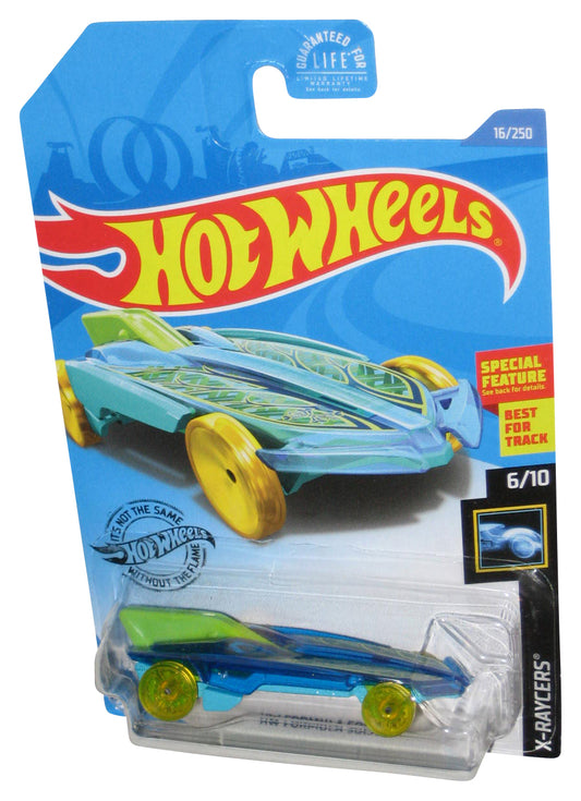 Hot Wheels X-Raycers 6/10 (2017) HW Formula Solar Blue Toy Car 16/250
