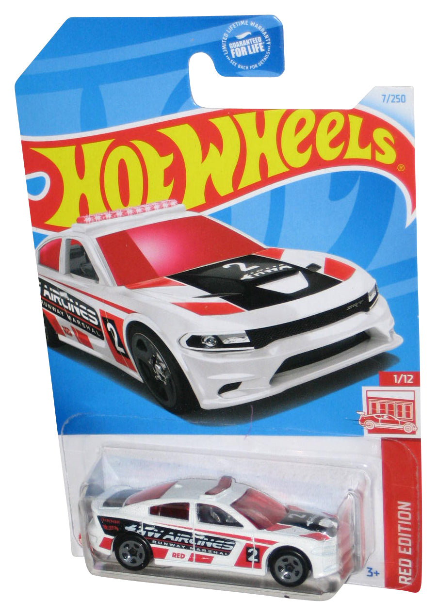 Hot Wheels Red Edition 9/12 (2017) White '15 Dodge Challenger SRT Toy Car 7/250