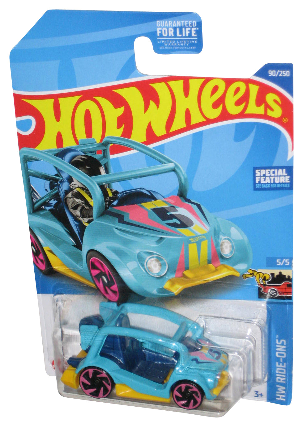 Hot Wheels HW Ride-Ons 5/5 (2021) Blue Kick Kart Toy Car 90/250