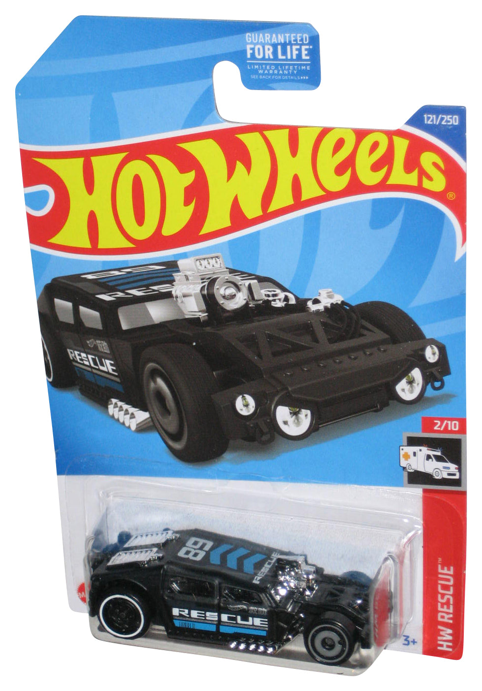 Hot Wheels HW Rescue 2/10 (2021) Black Lethal Diesel Toy Car 121/250