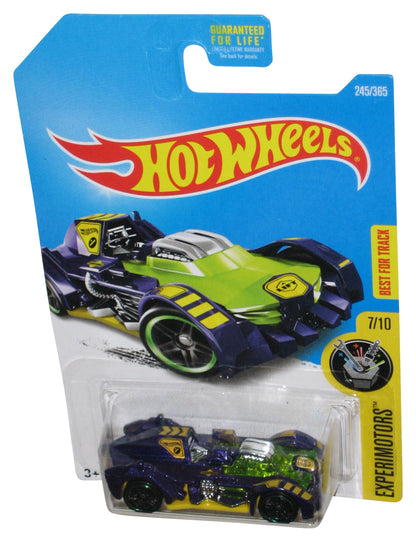 Hot Wheels Experimotors 7/10 (2015) Purple & Green Turbot Toy Car 245/365