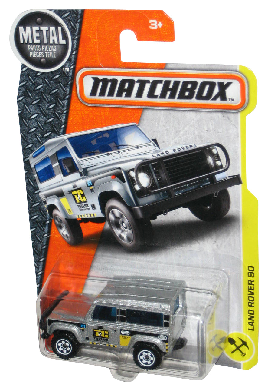 Matchbox Land Rover 90 (2016) Mattel Silver Toy Car 48/125