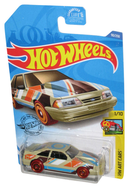 Hot Wheels HW Art 1/10 (2017) Mattel Beige '92 Ford Mustang Toy Car 90/250