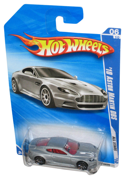 Hot Wheels All Stars '10 Silver '10 Aston Martins DBS Toy Car 124/240