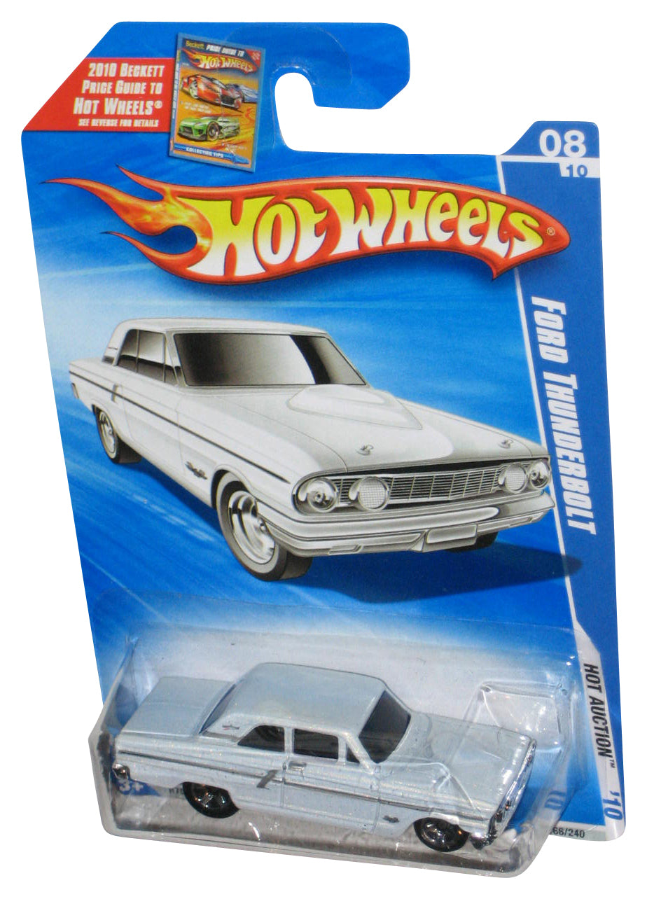 Hot Wheels Hot Auction '10 White Ford Thunderbolt Toy Car 166/240