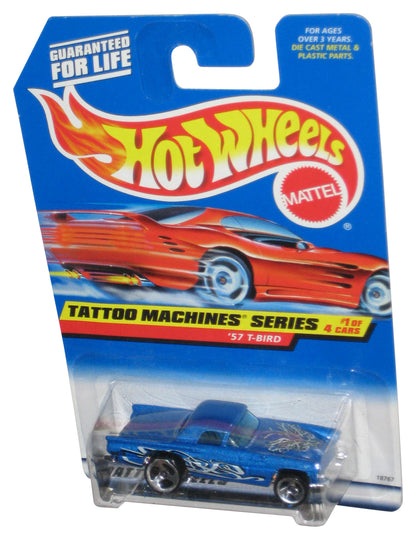 Hot Wheels Tattoo Machines Series 1/4 (1997) Blue '57 T-Bird Car #685