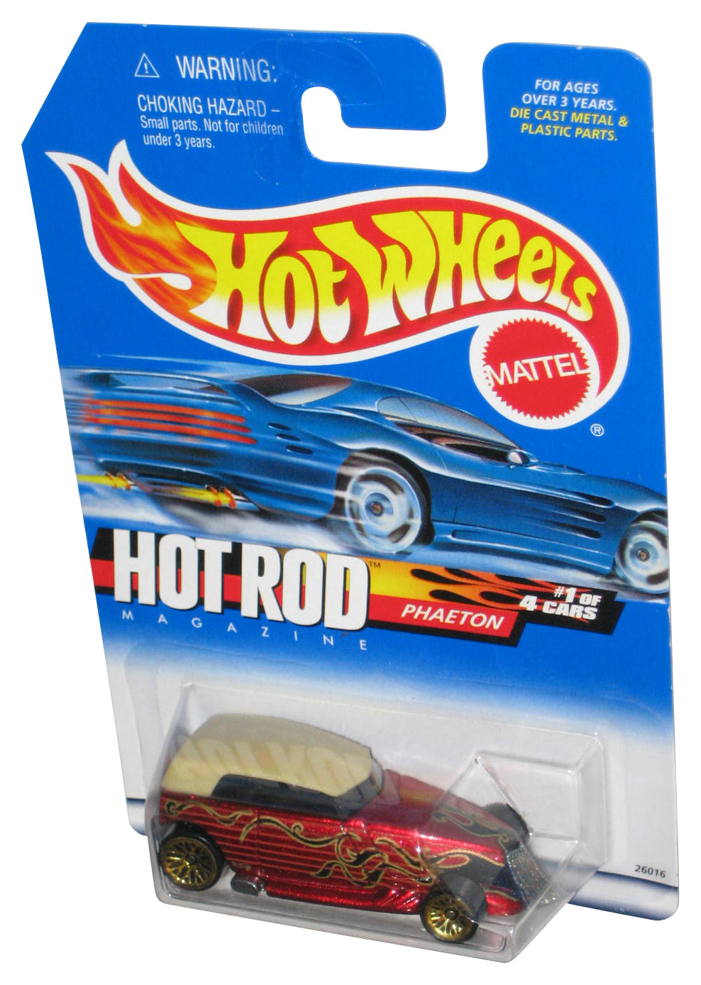 Hot Wheels Hot Rod Magazine 1/4 (2000) Red Phaeton Toy Car #005