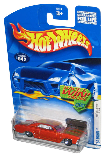 Hot Wheels 2002 First Editions 30/42 Red '64 Riviera Toy Car #042