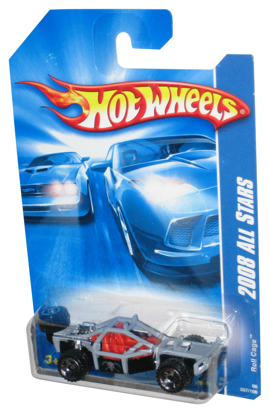 Hot Wheels 2008 All Stars Black & Gray Roll Cage Toy Car 057/196