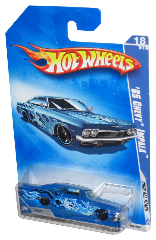 Hot Wheels 2008 All Stars Blue '65 Chevy Impala Car Toy 058/196