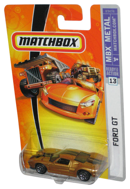 Matchbox MBX Metal (2006) Mattel Gold Ford GT Toy Car #13