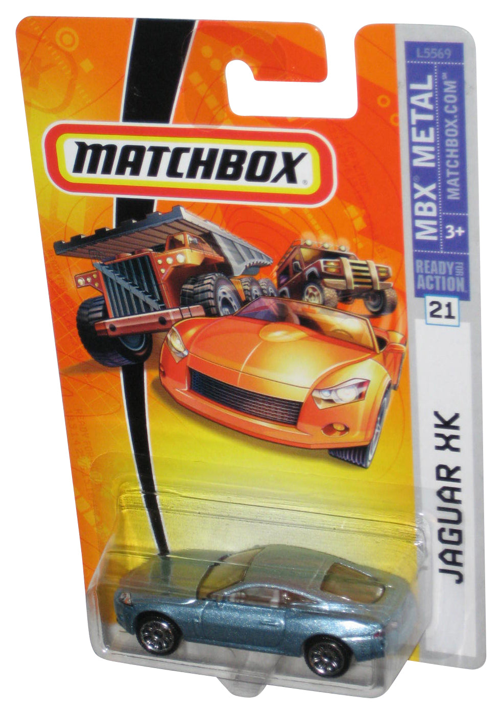 Matchbox MBX Metal (2007) Mattel Light Blue Jaguar XK Toy Car #21