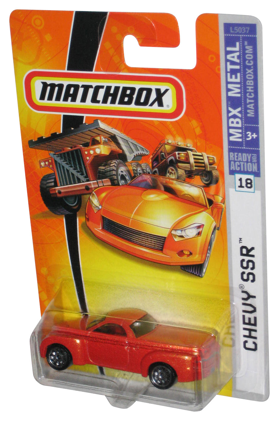 Matchbox MBX Metal (2007) Orange Chevy SSR Toy Car #18
