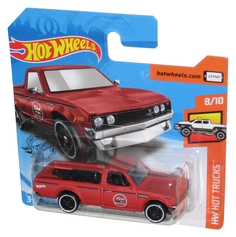 Hot Wheels HW Hot Trucks (2018) Red Datsun 620 Toy 8/10 - (Short Card)