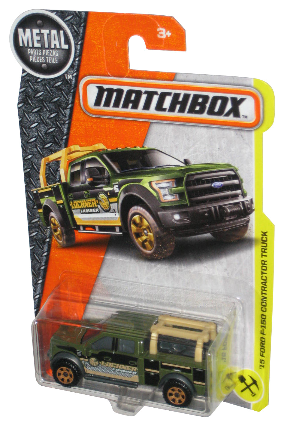 Matchbox Green Lumber '15 Ford F-150 Contractor Toy Truck 47/125