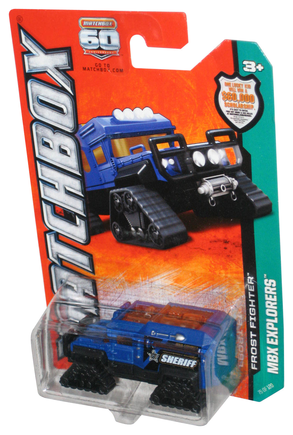 Matchbox MBX Explorers (2012) Mattel Blue Frost Fighter Toy Vehicle 75/120