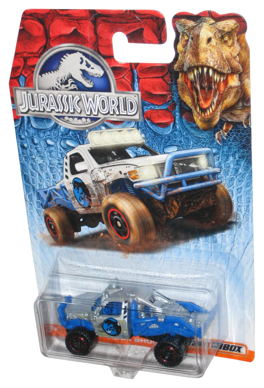 Matchbox Jurassic World (2015) Mattel Rock Shocker Blue & Silver Toy Car