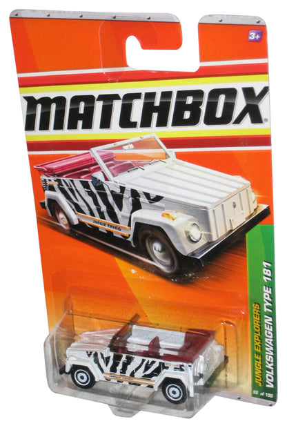 Matchbox Jungle Explorers (2010) White Volkswagen Type 181 Toy Car 98/100