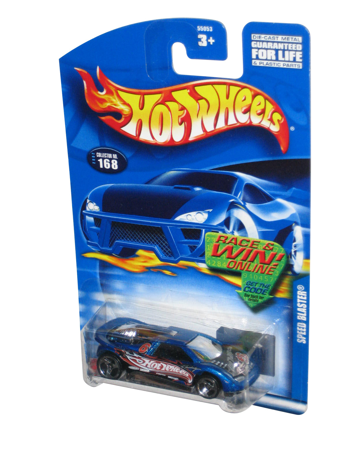 Hot Wheels Speed Blaster (2002) Blue Collector Toy Car #168