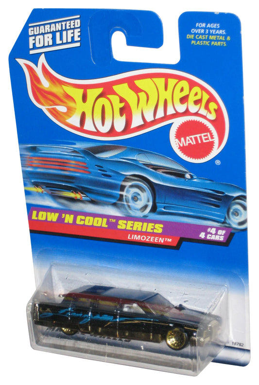 Hot Wheels Low 'N Cool Series 4/4 (1997) Black Limozeen Toy Car #716