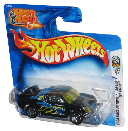 Hot Wheels Hot 100 2004 First Editions Off Track Black Toy Car 84/100 - (Short Card)