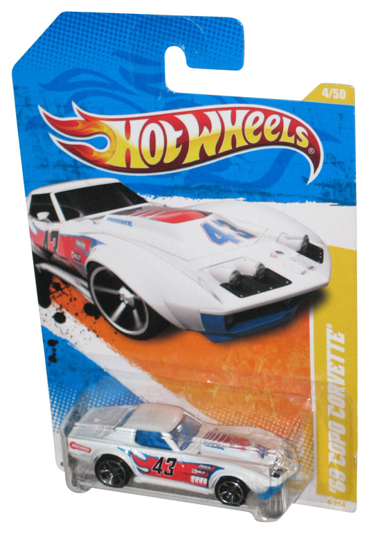 Hot Wheels 2011 New Models 4/50 White '69 Copo Corvette Toy Car 4/244