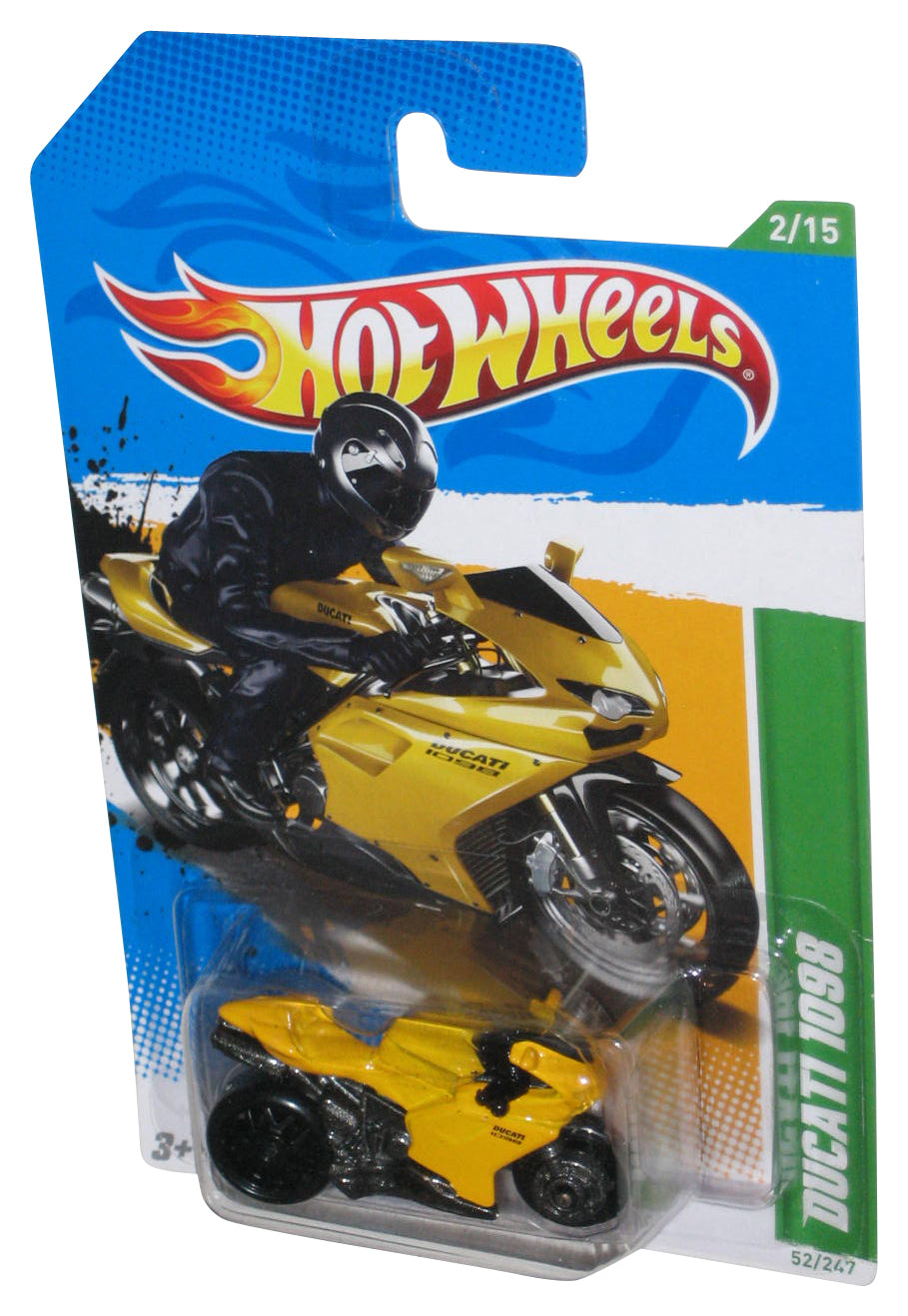 Hot Wheels Treasure Hunts 12 Yellow Ducati 1098 Toy Motorcycle Bike 52/247
