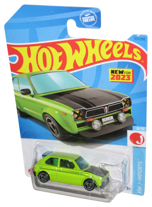 Hot Wheels HW J-Imports 8/10 (2021) Green '73 Honda Civic Custom Car 117/250
