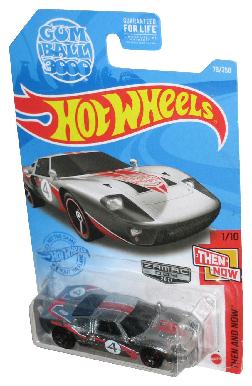 Hot Wheels Then And Now 1/10 (2020) Gum Ball 3000 Ford GT-40 Silver Car 78/250