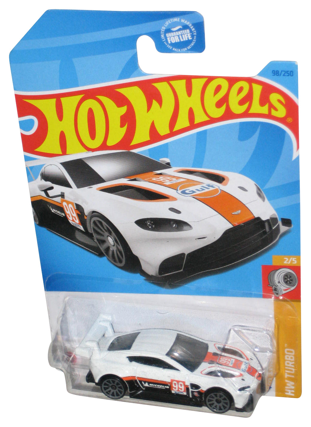 Hot Wheels HW Turbo 2/5 (2021) White Aston Martin Vantage GTE Car 98/250