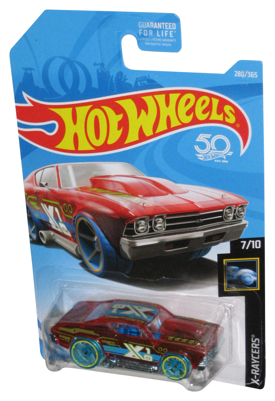Hot Wheels X-Raycers 7/10 (2017) Red '69 Chevelle Toy Car 280/365