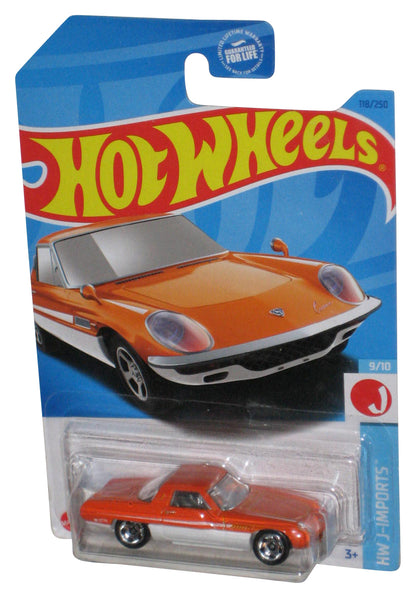 Hot Wheels HW J-Imports 9/10 (2021) Orange 1968 Mazda Cosmo Sport Toy Car 118/250