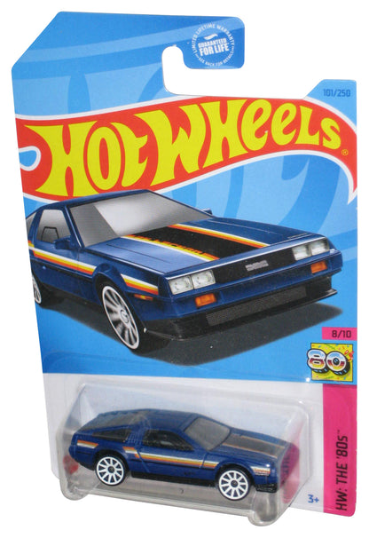 Hot Wheels HW The 80's 8/10 (2021) Dark Blue DMC Delorean Toy Car 101/250