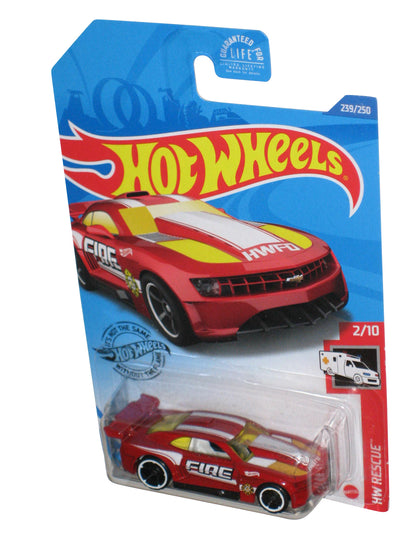 Hot Wheels HW Rescue 2/10 (2017) Red Custom '11 Camaro Toy Car 239/250