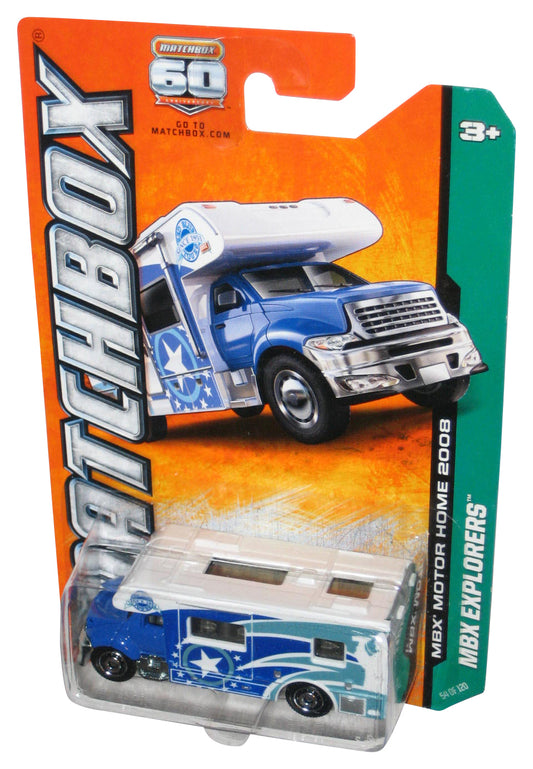 Matchbox MBX Explorers White & Blue Motor Home 2008 Toy 54/120