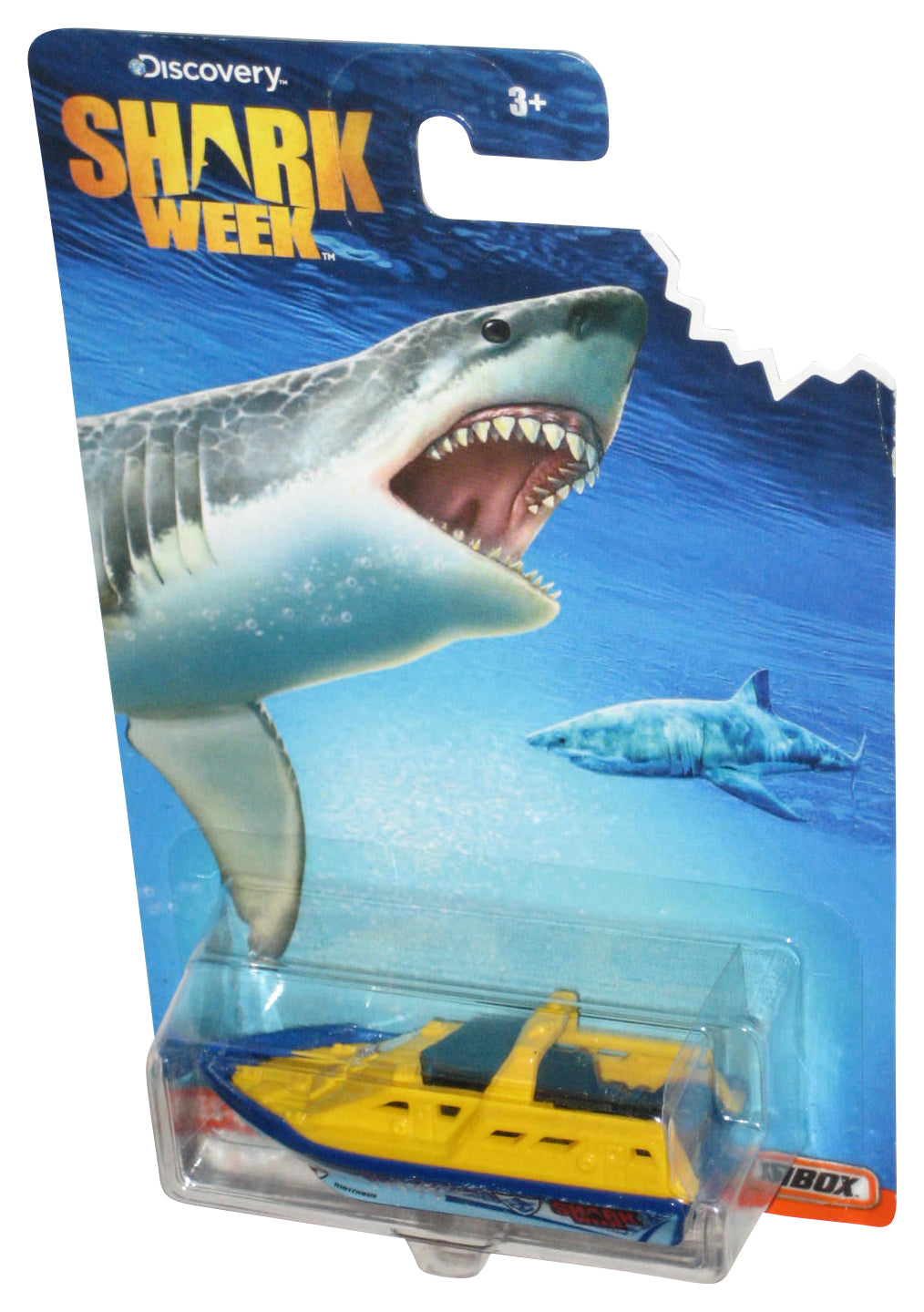 Matchbox Discovery Shark Week (2016) Yellow Res-Q Waver Toy Boat