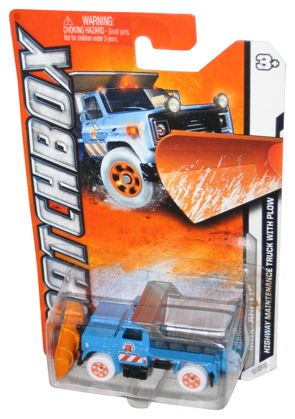 Matchbox MBX Arctic 5/10 (2011) Blue Highway Maintenance Truck With Plow Truck 75/120