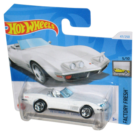 Hot Wheels Factory Fresh 5/10 (2021) White '72 Stingray Convertible Car 47/250 - (Short Card)
