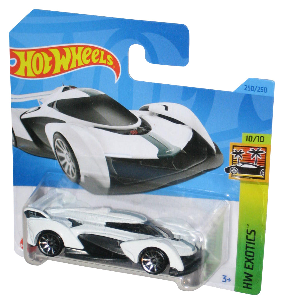 Hot Wheels Experimotors 2/5 (2021) White Loopster Toy Car 48/250 - (Short Card)