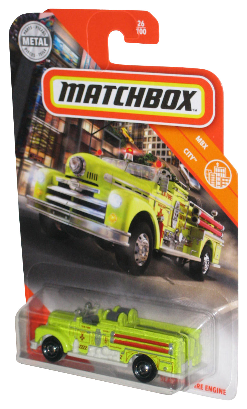 Matchbox MBX City (2019) Green Seagrave Fire Engine Toy Truck 26/100