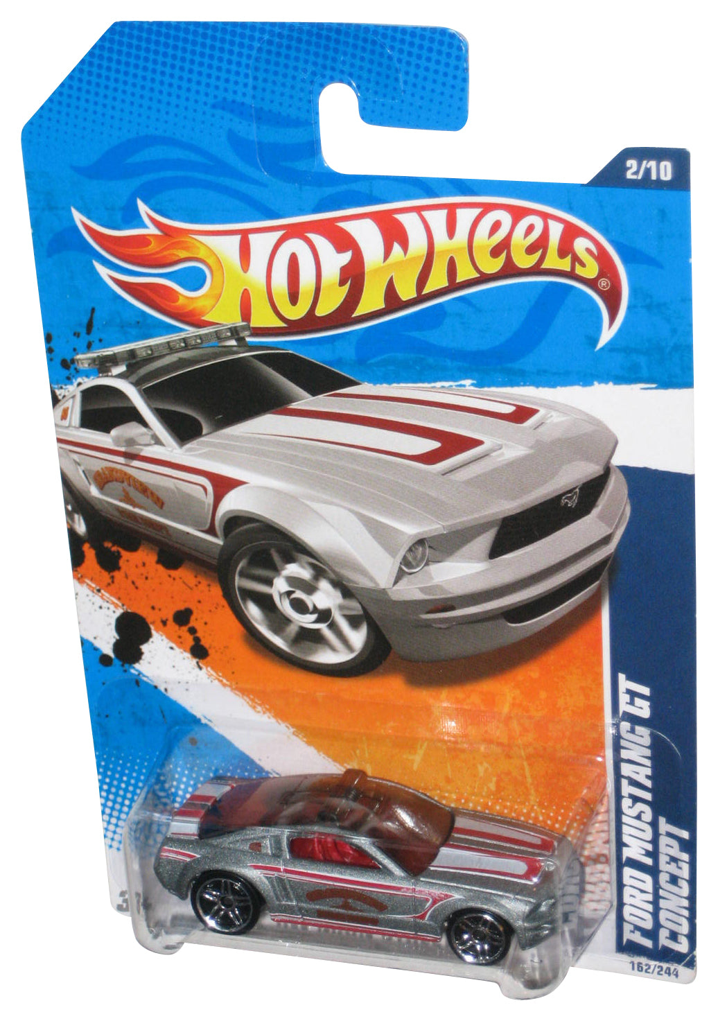 Hot Wheels HW Main Street '11 Silver Ford Mustang GT Concept Car 162/244