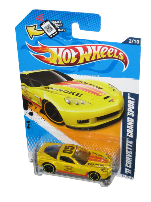 Hot Wheels HW Main Street '12 Yellow 71 Corvette Grand Sport Toy Car 162/247